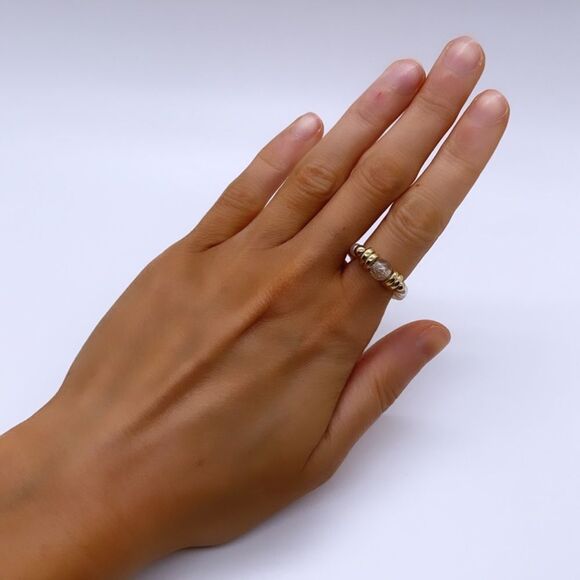 NWT Wool + Pepper Co. Beaded Stackable Ring - Picture 4 of 5